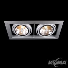 Optique_R21 oprawa wpuszczana biała 2x50W AR111 12V